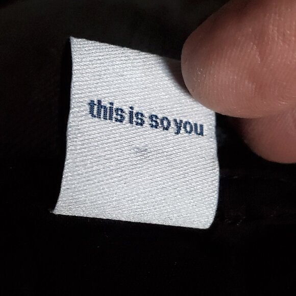 Old Navy Split Neck Cotton Peasant Top, Black, Size M - Picture 11 of 12